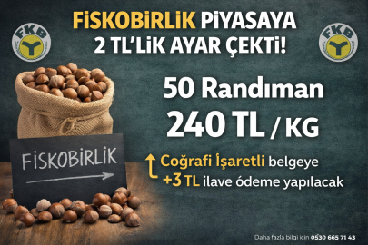 FİSKOBİRLİK PİYASAYA 2 TL LİK AYAR ÇEKTİ