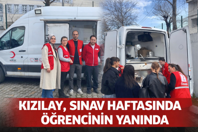 KIZILAY, SINAV HAFTASINDA ÖĞRENCİNİN YANINDA
