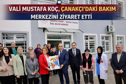 VALİ MUSTAFA KOÇ, ÇANAKÇI’DAKİ BAKIM MERKEZİNİ ZİYARET ETTİ