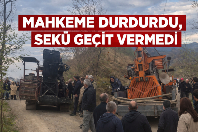 SEKÜ’DE MADEN GERİLİMİ: KÖYLÜLER MAKİNEYİ DURDURDU
