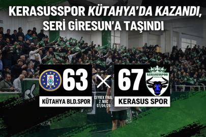 KERASUSSPOR KÜTAHYA’DA KAZANDI, SERİ GİRESUN’A TAŞINDI