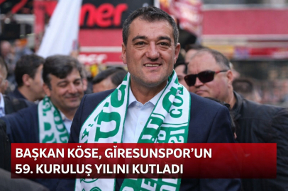BAŞKAN KÖSE, GİRESUNSPOR’UN 59. KURULUŞ YILINI KUTLADI