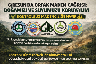 GİRESUN’DA ORTAK BİLDİRİ: DOĞAMIZI VE SUYUMUZU KORUYALIM