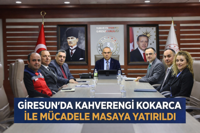 GİRESUN’DA KAHVERENGİ KOKARCA İLE MÜCADELE MASAYA YATIRILDI