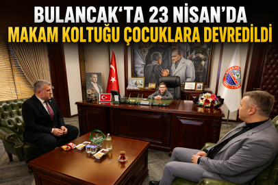 BULANCAK’TA 23 NİSAN’DA MAKAM KOLTUĞU ÇOCUKLARA DEVREDİLDİ