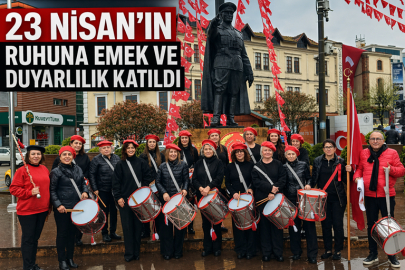 GİRESUN’DA 23 NİSAN KORTEJİNE CAN AKENGİN KADIN BANDOSU DAMGA VURDU