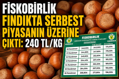 ​​​​​​​GİRESUN KALİTEDE 240 TL FİYATI KORUNDU, YENİ DÜZENLEME SİVRİ VE KARADA