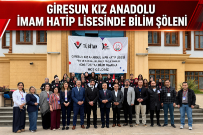 GİRESUN KIZ ANADOLU İMAM HATİP LİSESİNDE BİLİM ŞÖLENİ