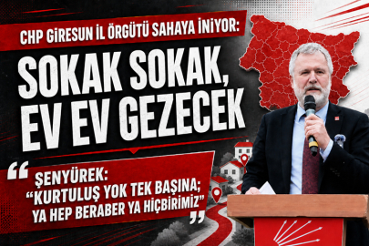 CHP GİRESUN İL ÖRGÜTÜ SAHAYA İNİYOR