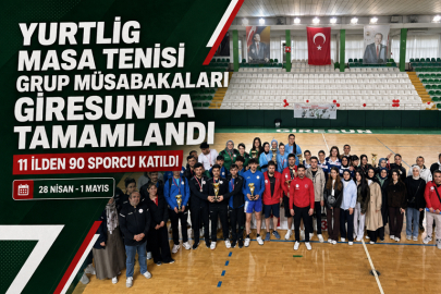 YURTLİG MASA TENİSİ GRUP MÜSABAKALARI GİRESUN’DA TAMAMLANDI