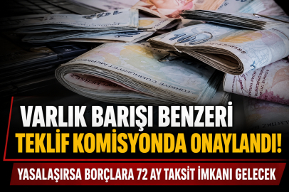 VARLIK BARIŞI BENZERİ TEKLİF KOMİSYONDA ONAYLANDI! YASALAŞIRSA BORÇLARA 72 AY TAKSİT İMKANI GELECEK