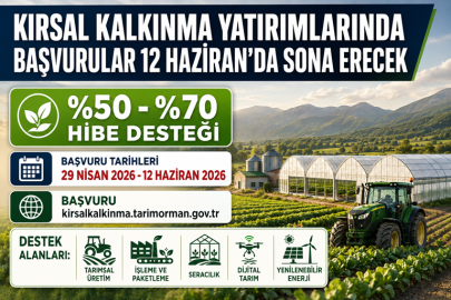 KIRSAL KALKINMA YATIRIMLARINDA YENİ DÖNEM BAŞVURULARI DEVAM EDİYOR