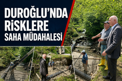DUROĞLU’NDA TAŞKIN VE ULAŞIM RİSKLERİNE SAHA MÜDAHALESİ