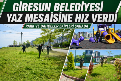 GİRESUN BELEDİYESİ YAZ MESAİSİNE HIZ VERDİ