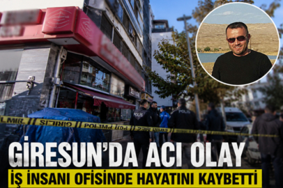 GİRESUN’DA İŞ YERİNDE ACI OLAY