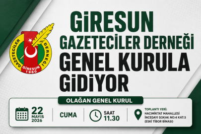 GİRESUN GAZETECİLER DERNEĞİ GENEL KURULA GİDİYOR