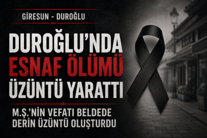 DUROĞLU’NDA ACI OLAY