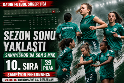 FENERBAHÇE ŞAMPİYONLUĞU GARANTİLEDİ, SANAYİSPOR SEZONU ORTA SIRADA TAMAMLIYOR