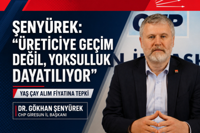 ŞENYÜREK: “ÜRETİCİYE GEÇİM DEĞİL, YOKSULLUK DAYATILIYOR”