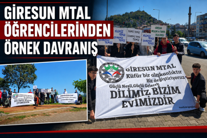 GİRESUN MTAL ÖĞRENCİLERİNDEN ÖRNEK DAVRANIŞ