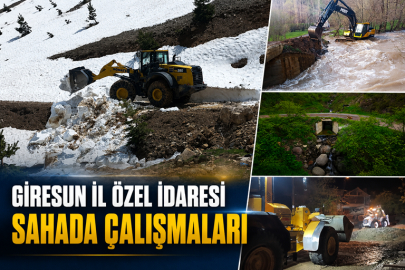 GİRESUN İL ÖZEL İDARESİ SAHADA ÇALIŞMALARI