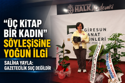 “ÜÇ KİTAP BİR KADIN” SÖYLEŞİSİNE YOĞUN İLGİ