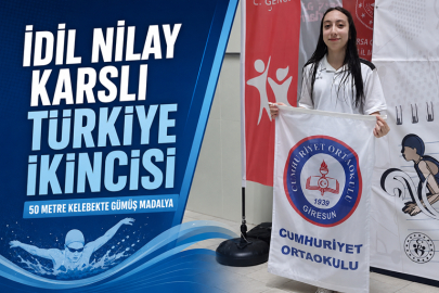 GİRESUNLU İDİL NİLAY KARSLI TÜRKİYE İKİNCİSİ OLDU