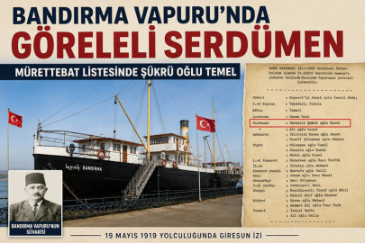 BANDIRMA VAPURU’NDA GİRESUN İZİ