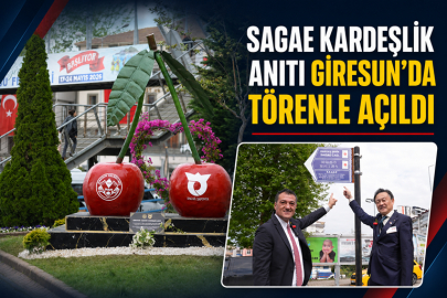 SAGAE KARDEŞLİK ANITI GİRESUN’DA TÖRENLE AÇILDI