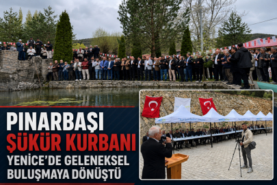 PINARBAŞI ŞÜKÜR KURBANI YENİCE’DE BİRLİK SOFRASINA DÖNÜŞTÜ