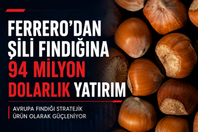 FERRERO’DAN ŞİLİ FINDIĞINA 94 MİLYON DOLARLIK STRATEJİK YATIRIM