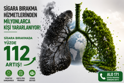 Sigara bırakma hizmetlerinden milyonlarca kişi yararlanıyor... Sigara bırakmada yüzde 112 artış