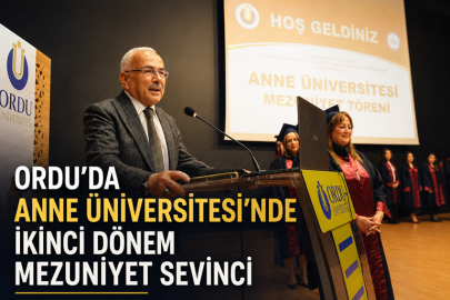 Ordu'da Anne Üniversitesi’nde ikinci dönem mezuniyet sevinci
