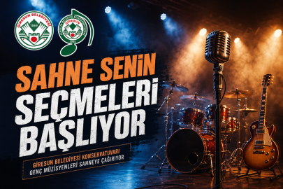 GİRESUN BELEDİYESİ’NDEN GENÇ MÜZİSYENLERE FIRSAT: “SAHNE SENİN” SEÇMELERİ BAŞLIYOR