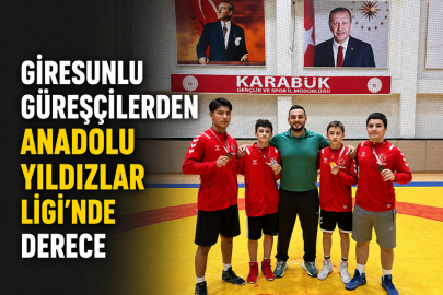 GİRESUNLU GÜREŞÇİLERDEN ANADOLU YILDIZLAR LİGİ’NDE DERECE
