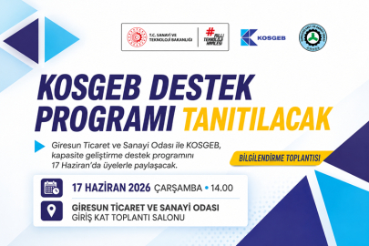 GİRESUN’DA KOSGEB KAPASİTE GELİŞTİRME DESTEK PROGRAMI