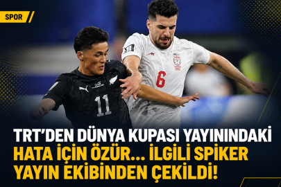 TRT'den Dünya Kupası yayınındaki hata için özür... İlgili spiker yayın ekibinden çekildi!