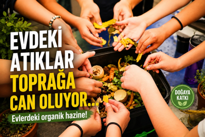 Evdeki atıklar toprağa can oluyor... Evlerdeki organik hazine!