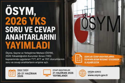 ÖSYM, 2026 YKS soru ve cevap anahtarlarını yayımladı