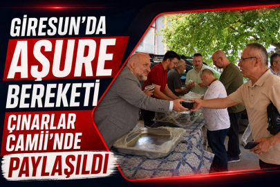Giresun’da Aşure Bereketi Çınarlar Camii’nde Paylaşıldı