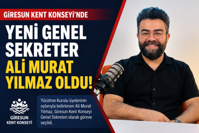 Giresun Kent Konseyi’nde Yeni Genel Sekreter Ali Murat Yılmaz Oldu