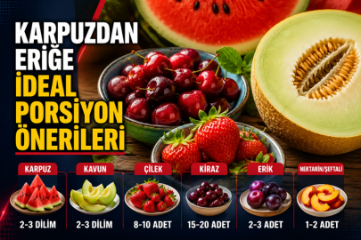 Karpuzdan eriğe ideal porsiyon önerileri