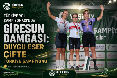 SİİRT’TE GİRESUN RÜZGÂRI: DUYGU ESER ÇİFTE TÜRKİYE ŞAMPİYONU