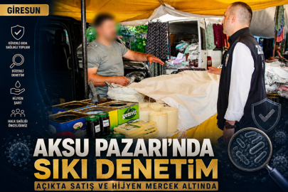 AÇIKTA GIDA SATIŞI PAZAR YERLERİNDE SAĞLIK RİSKİNİ GÜNDEME TAŞIDI