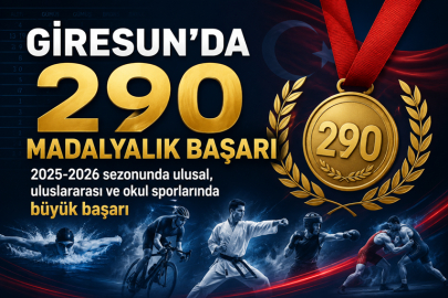 GİRESUN SPORDA MADALYAYA DOYMUYOR: