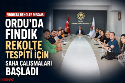 ORDU’DA FINDIK REKOLTE TAHMİN KOMİSYONU SAHADA
