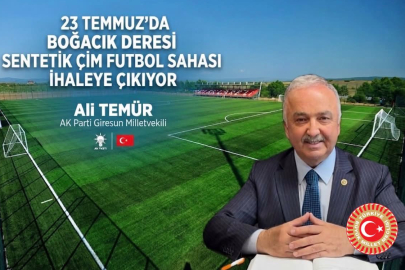 BOĞACIK DERESİ FUTBOL SAHASI 23 TEMMUZ’DA İHALEYE ÇIKIYOR