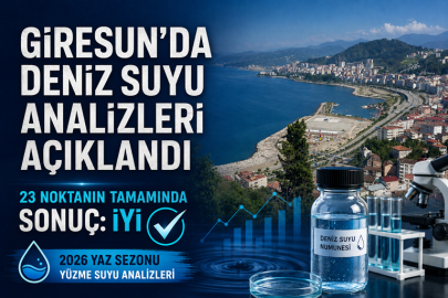 GİRESUN’DA DENİZ SUYU ANALİZLERİ AÇIKLANDI: 23 NOKTANIN TAMAMINDA SONUÇ “İYİ”