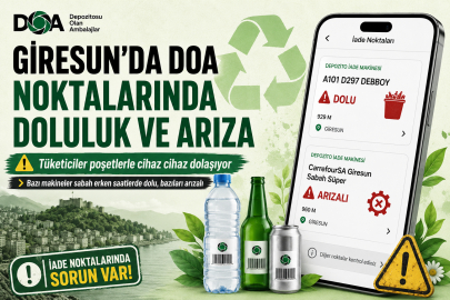 GİRESUN’DA DOA MAKİNELERİ VATANDAŞI YOLDA BIRAKTI