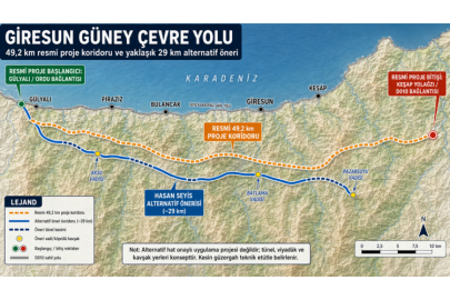 GAZETECİ HASAN SEYİS’TEN GİRESUN GÜNEY ÇEVRE YOLU İÇİN ALTERNATİF GÜZERGAH ÖNERİSİ